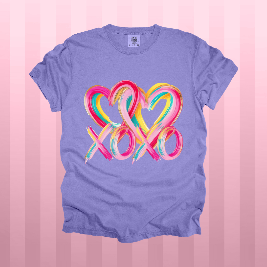 Watercolor XOXO Design