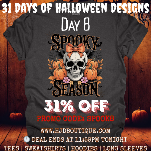 31 Days of Designs: Day 8: Spooky Season Skull