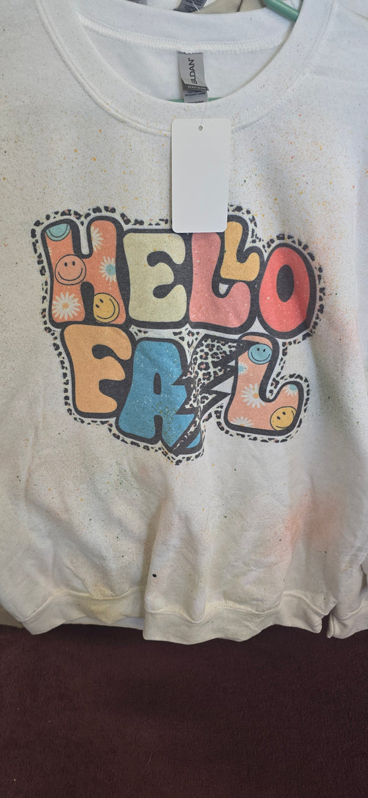 Hello Fall Crewneck Sweatshirt |Large|