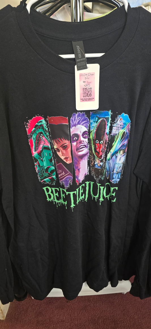 Classic Green Horror Long Sleeve T-Shirt