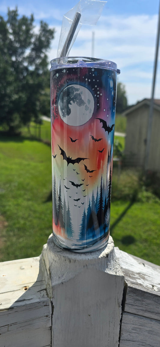 15oz/20oz/30oz Bat Sky Tumbler