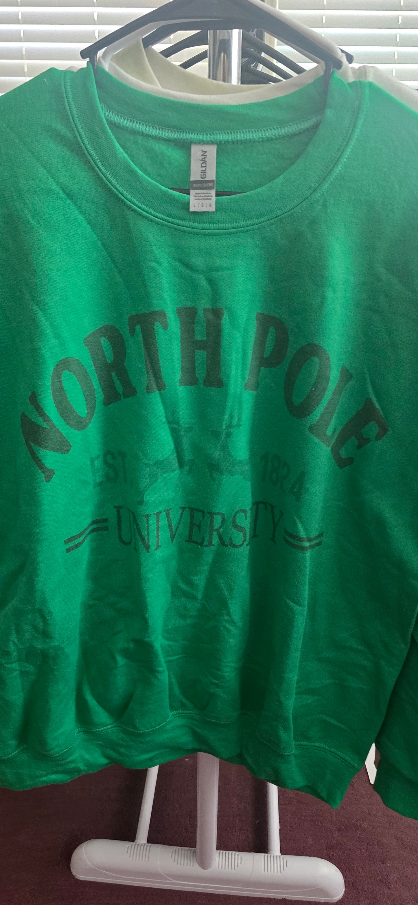 North Pole University Crewneck Sweatshirt |Large|
