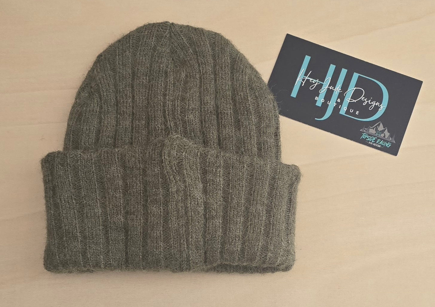 Green Knitted Toddler Beanie