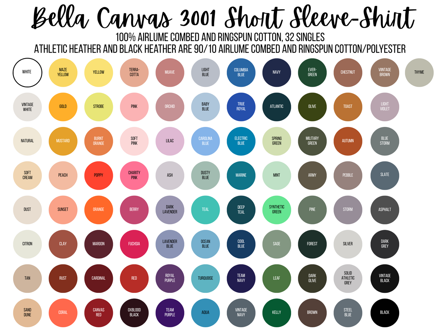 Adult Blank T-Shirt: XL