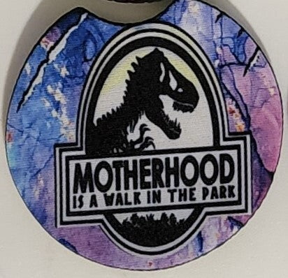 2PC Cheetah Motherhood Dino Car Coaster Set