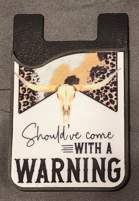 Warning Phone Wallet
