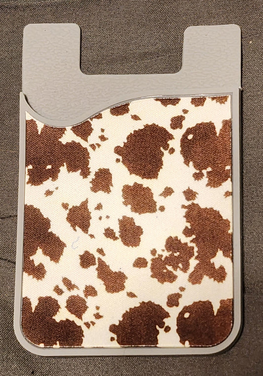 Cow Print Phone Wallet