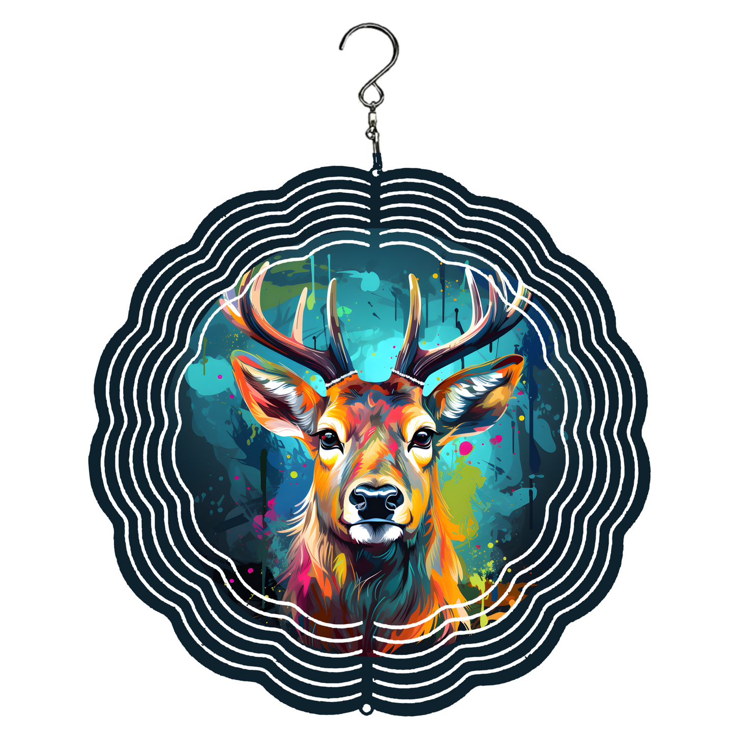 Colorful Deer Wind Spinner