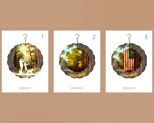 Hunting Wind Spinner (Multiple Designs)