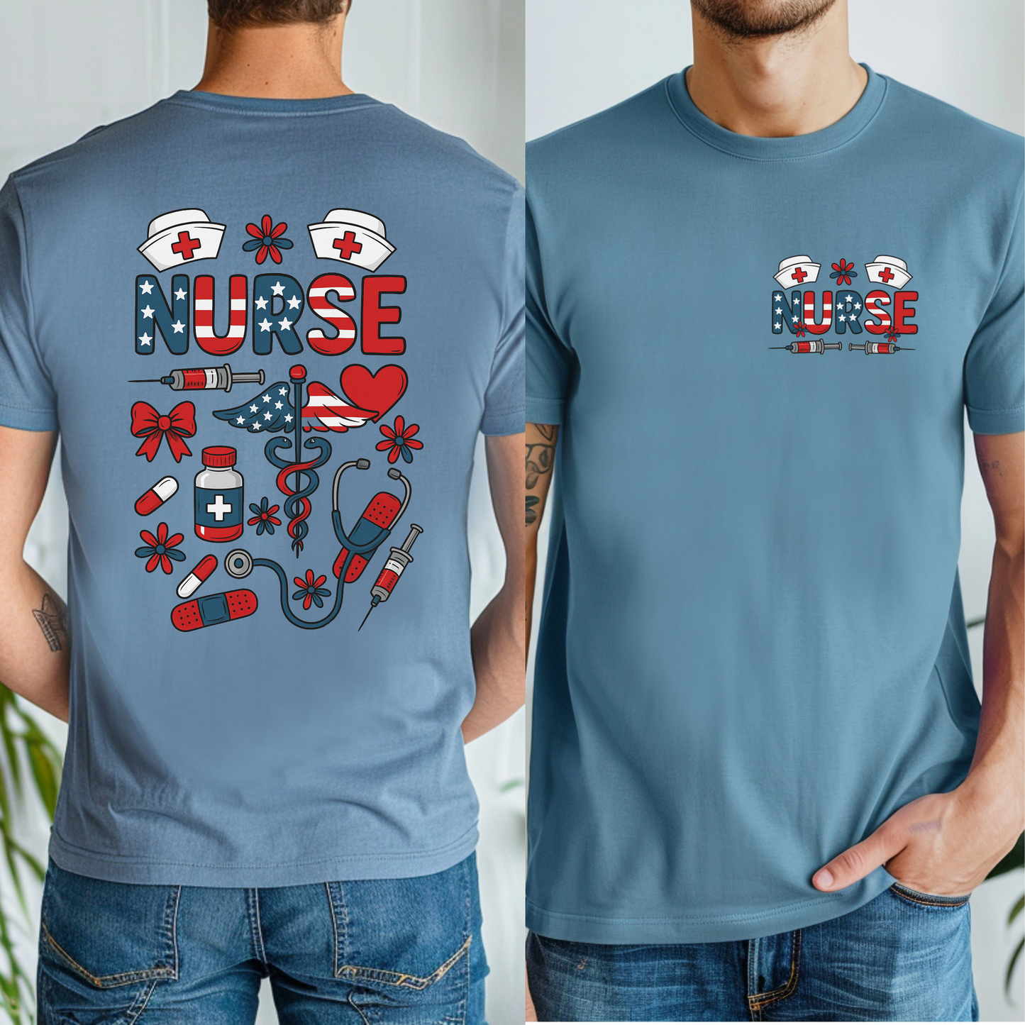 4th of July Nurse Pocket Graphic Tee