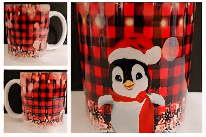11oz Ceramic Christmas Penguin Mug