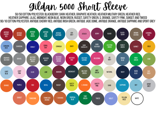 Adult Blank T-Shirt: Large