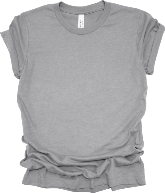 Adult Blank T-Shirt: Bella Canvas CVC Mid Weight Heathers