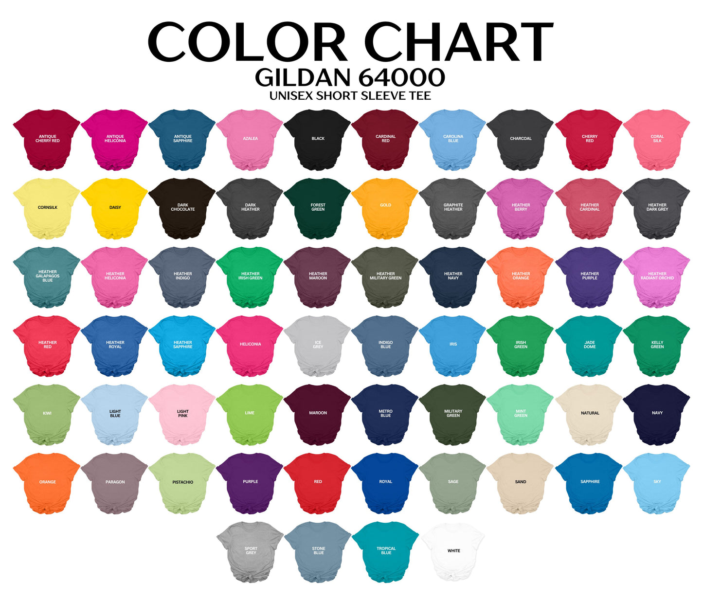 Adult Blank T-Shirt: 4X