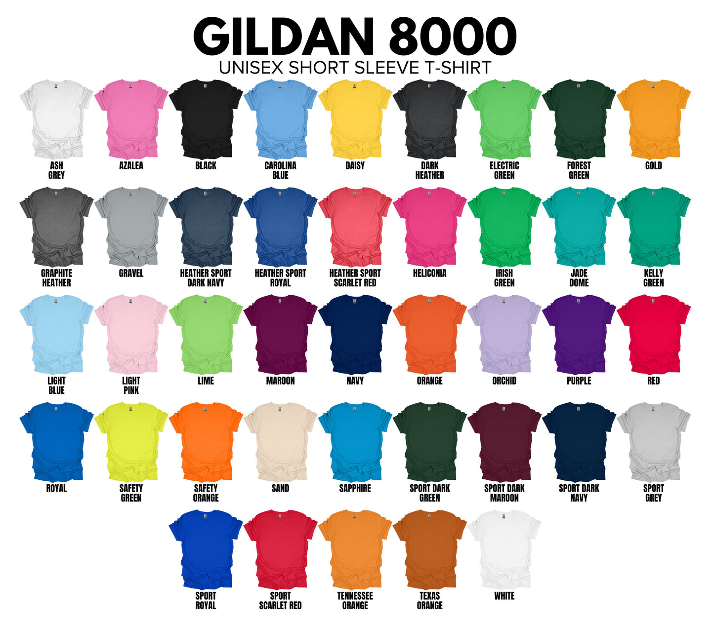 Adult Blank T-Shirt: 4X
