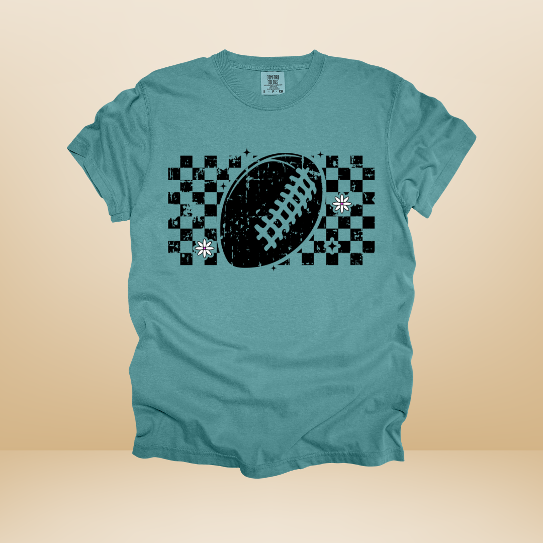 Checkered Football Design