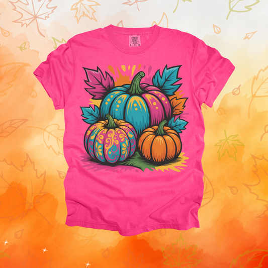 Neon Pumpkins Design