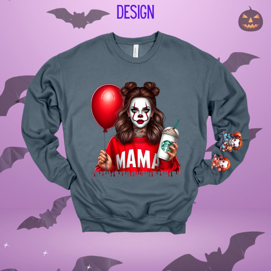Clown Mama & Custom Kids on Sleeve Design