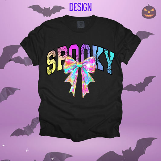 Neon Spooky w/ Bow Design