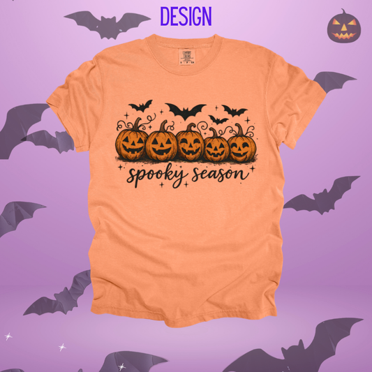 Pumpkins & Bats Spooky Season Design