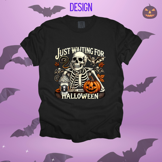 Skeleton Waiting for Halloween Design