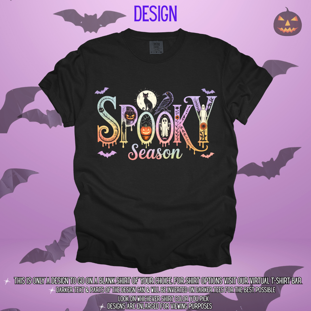 Black Cat Spooky Season Design