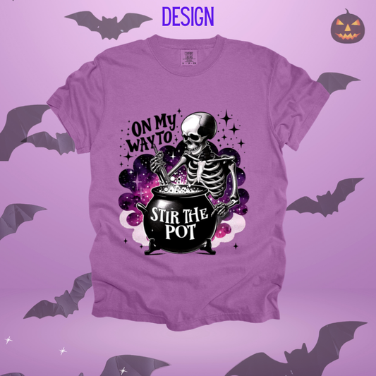 Skeleton Stir the Pot Design