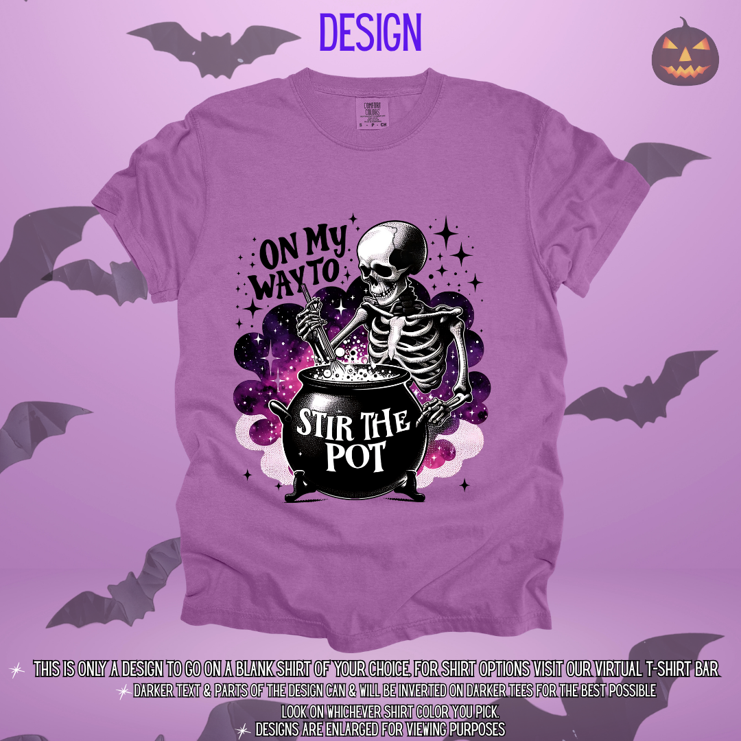 Skeleton Stir the Pot Design