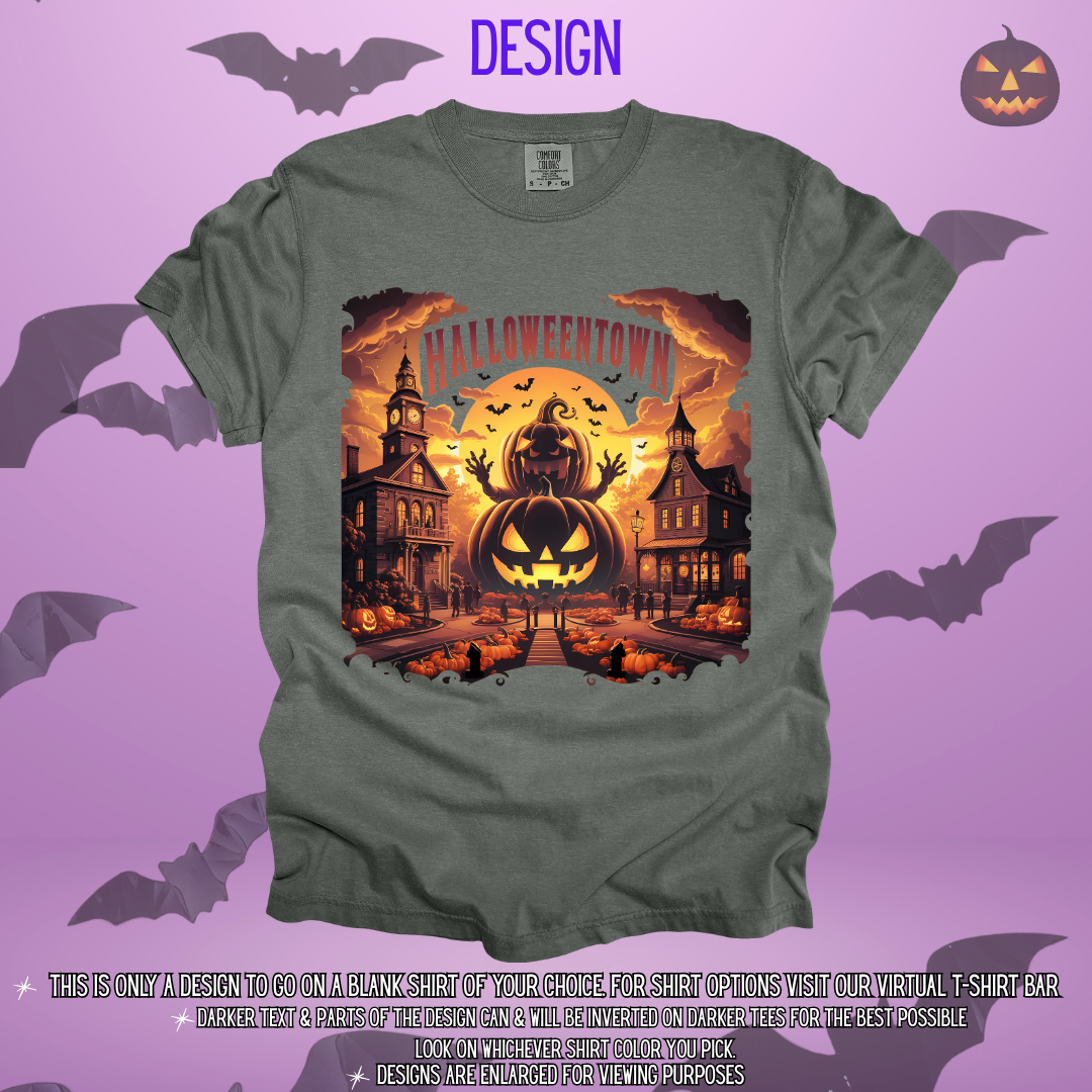 Town of Halloween Full Scene Design