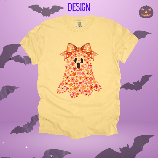 Flower Filled Ghost Design