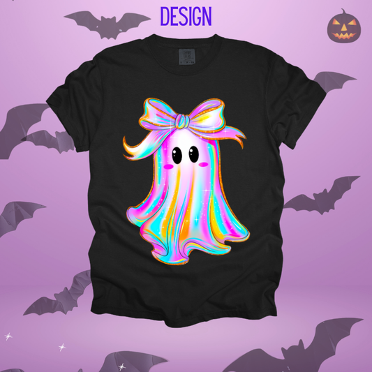 Neon Girly Ghost Design