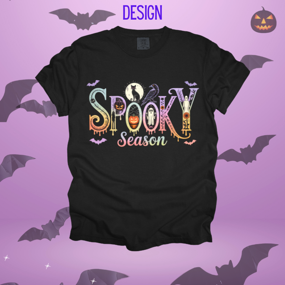 Black Cat Spooky Season Design