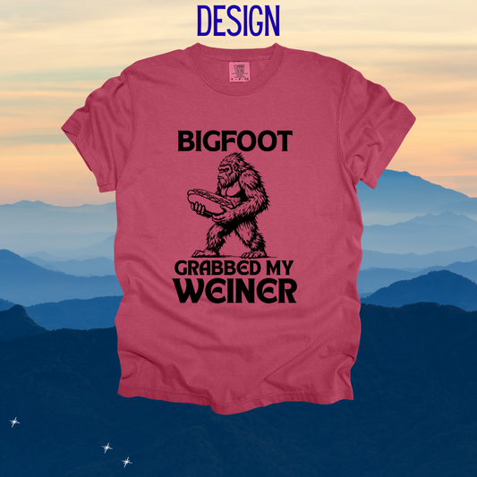 Bigfoot Stole My Weiner Design