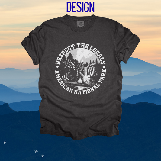 Respect the Locals Round Design