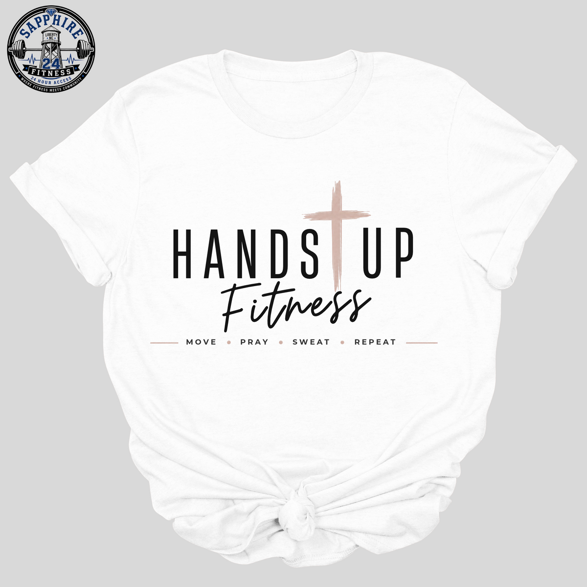 Sapphire24Fitness Hands Up Fitness T-Shirt