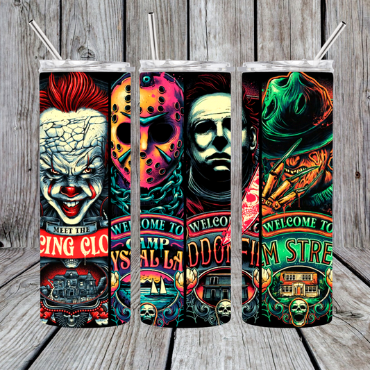 15oz/20oz/30oz Top Four Horror Tumbler
