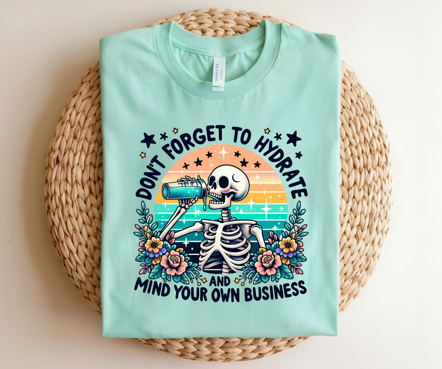 Hydrate & Mind Your Business Graphic Tee