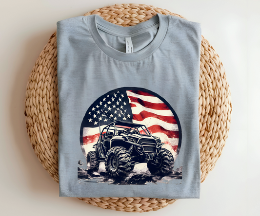 TSR Round SXS Flag Graphic Tee