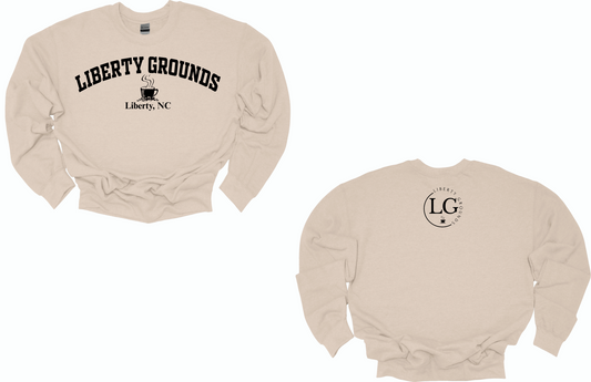 LG Curved Logo Gildan Crewneck Sweatshirt (Sub)