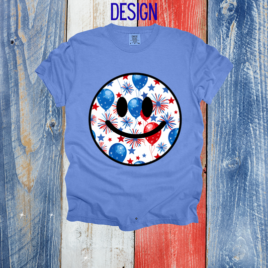 Independence Day Smiley Design