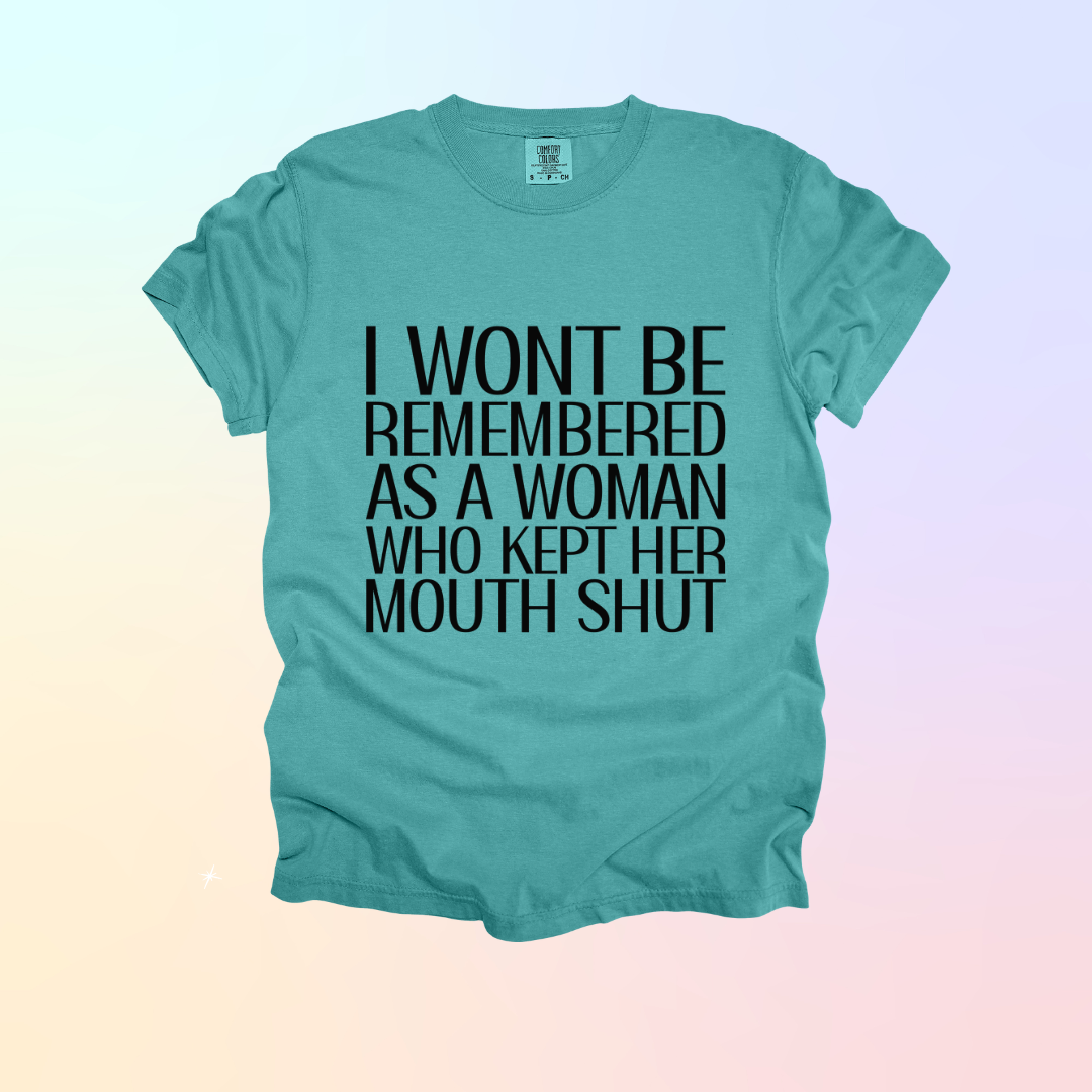 Kept Her Mouth Shut Design