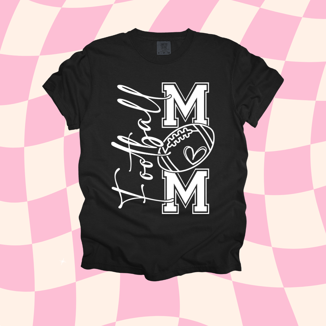 Vertical Football Mom Design