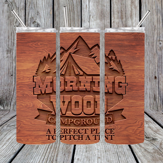 15oz/20oz/30oz TSR Pitch a Tent Campground Tumbler