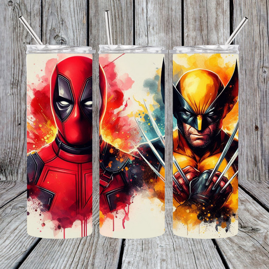 15oz/20oz/30oz Splash Two Characters