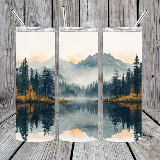 15oz/20oz/30oz TSR Mountain Lake Tumbler