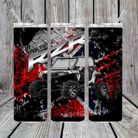 15oz/20oz/30oz TSR Red/Black SXS Brand Tumbler