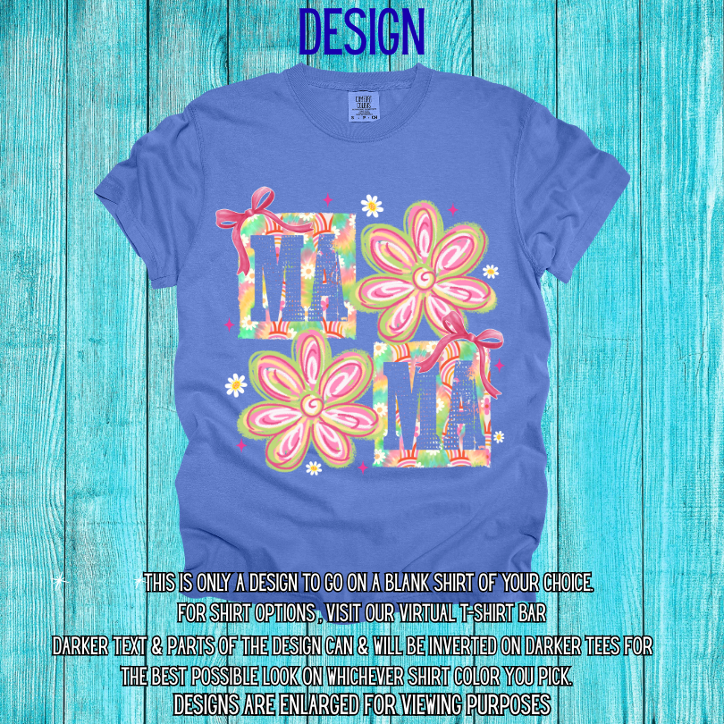 Mama Floral Block Design