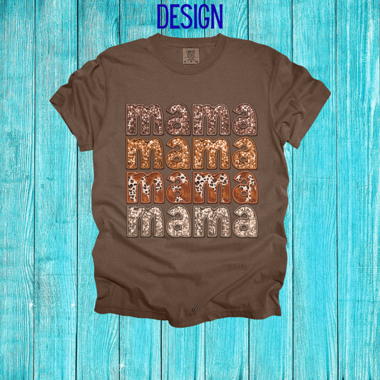 Brown Sequin Mama Design