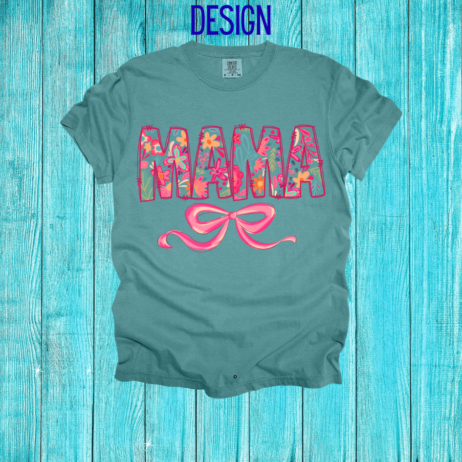 Mama w/ Bow Design