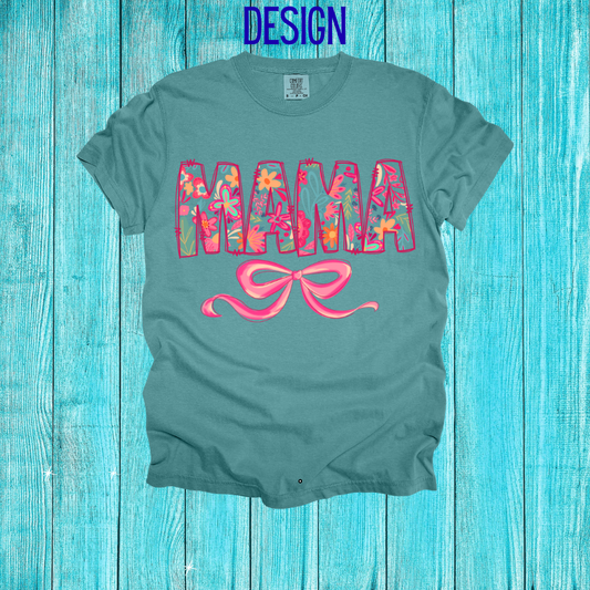 Mama w/ Bow Design